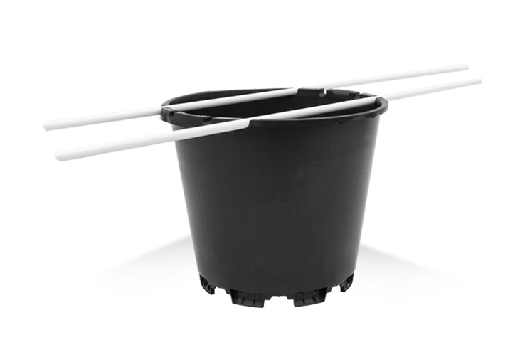 Plantlogic 40 Liter Round Pot with U-Grooves, контейнер 40 л для субстратного вирощування