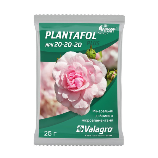 PLANTAFOL 20-20-20 — водорозчинне листкове NPK-добриво Valagro