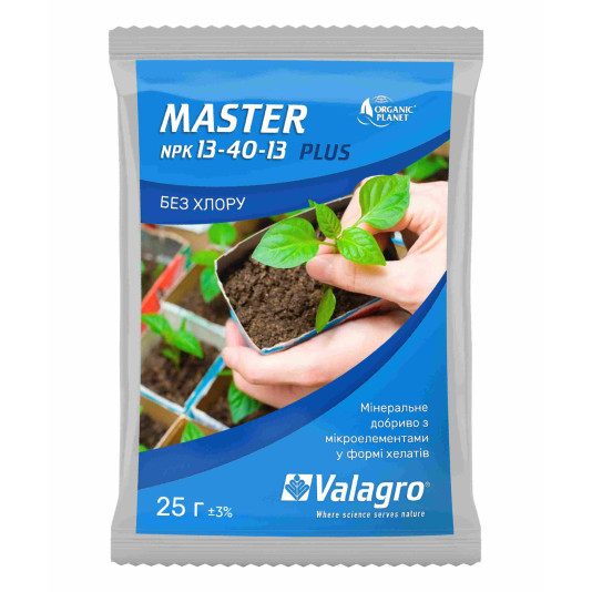 MASTER 13-40-13 — водорозчинне NPK-добриво Valagro