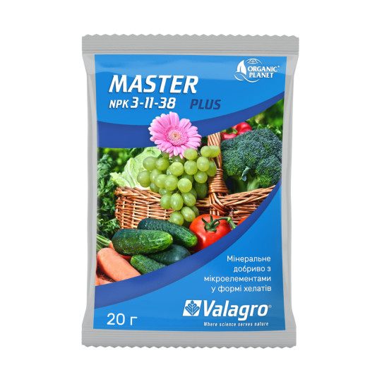 MASTER 3-11-38 — водорозчинне NPK-добриво Valagro